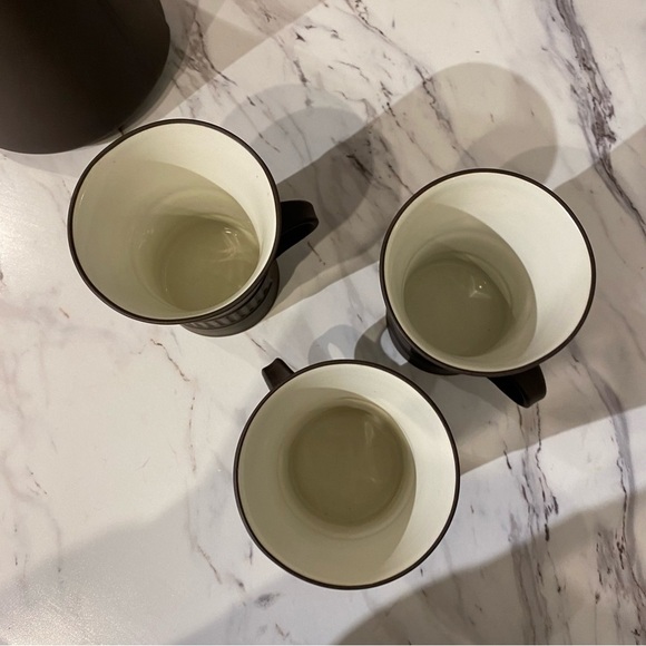 Vintage Dansk Flamestone Coffee service set Coffee pot & Cups & saucers Denmark - Picture 8 of 16